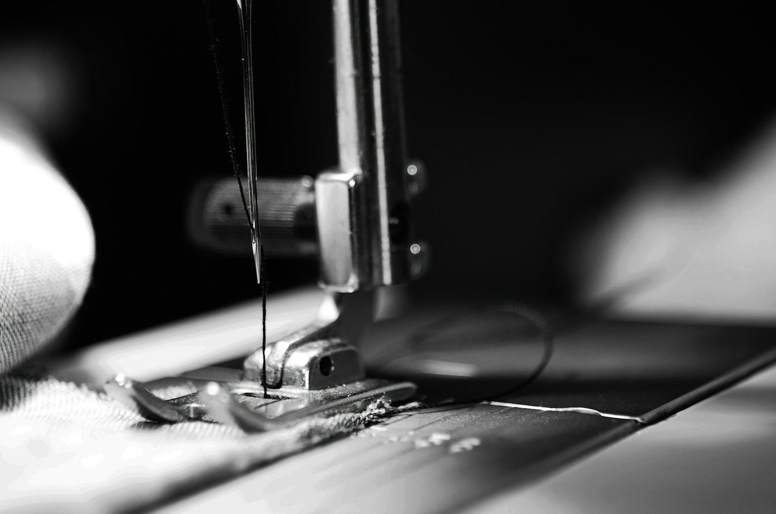 Precision stitching at Tints and Shades by Rachna boutique tailoring workshop